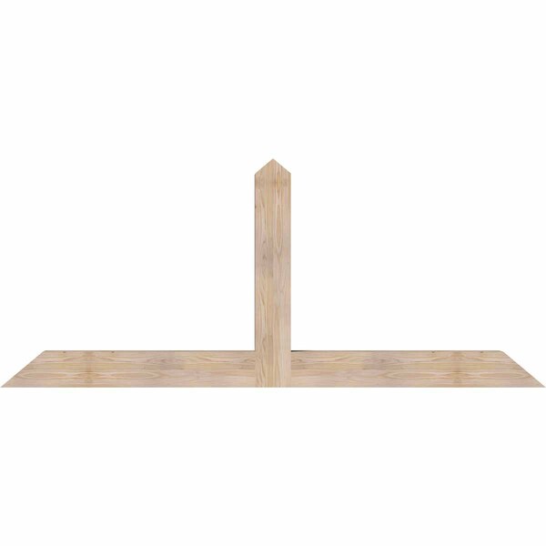 Ekena Millwork Portland Smooth Timber Gable Bracket, Douglas Fir, 84"W x 35"H x 5 1/2"D x 5 1/2"F, 10/12 Pitch GBW084X35X0606POR00SDF - main